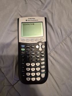 TI-84 Plus Calculator - Tested & Works - w/ Cover