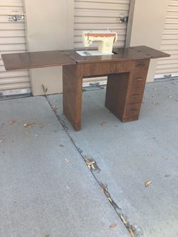 Vintage Sewing Machine Cabinet