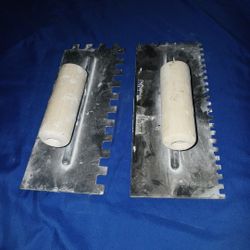 Half Inch And Quarter Inch By 12 Inches Long Steel Trowes