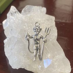 Little Devil Sterling Silver Charm/pendant