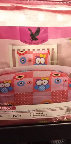 Twin size 2pcs thick Borrego blankets