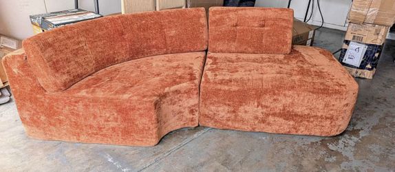 Brand New! 🧡 2-Piece RETRO Comfy Relaxation Sofa Free Delivery 🚚