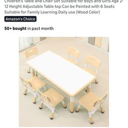 Monleelnom  Children's Table and Chair Set - NEW