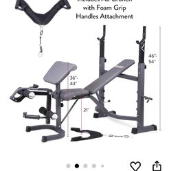 Olympic Workout Bench + Weight Plates – Must Pick Up – 100 OBO