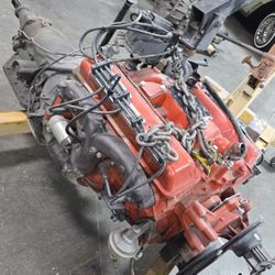 Small Block Chevy 5.0 Motor And Transmission 