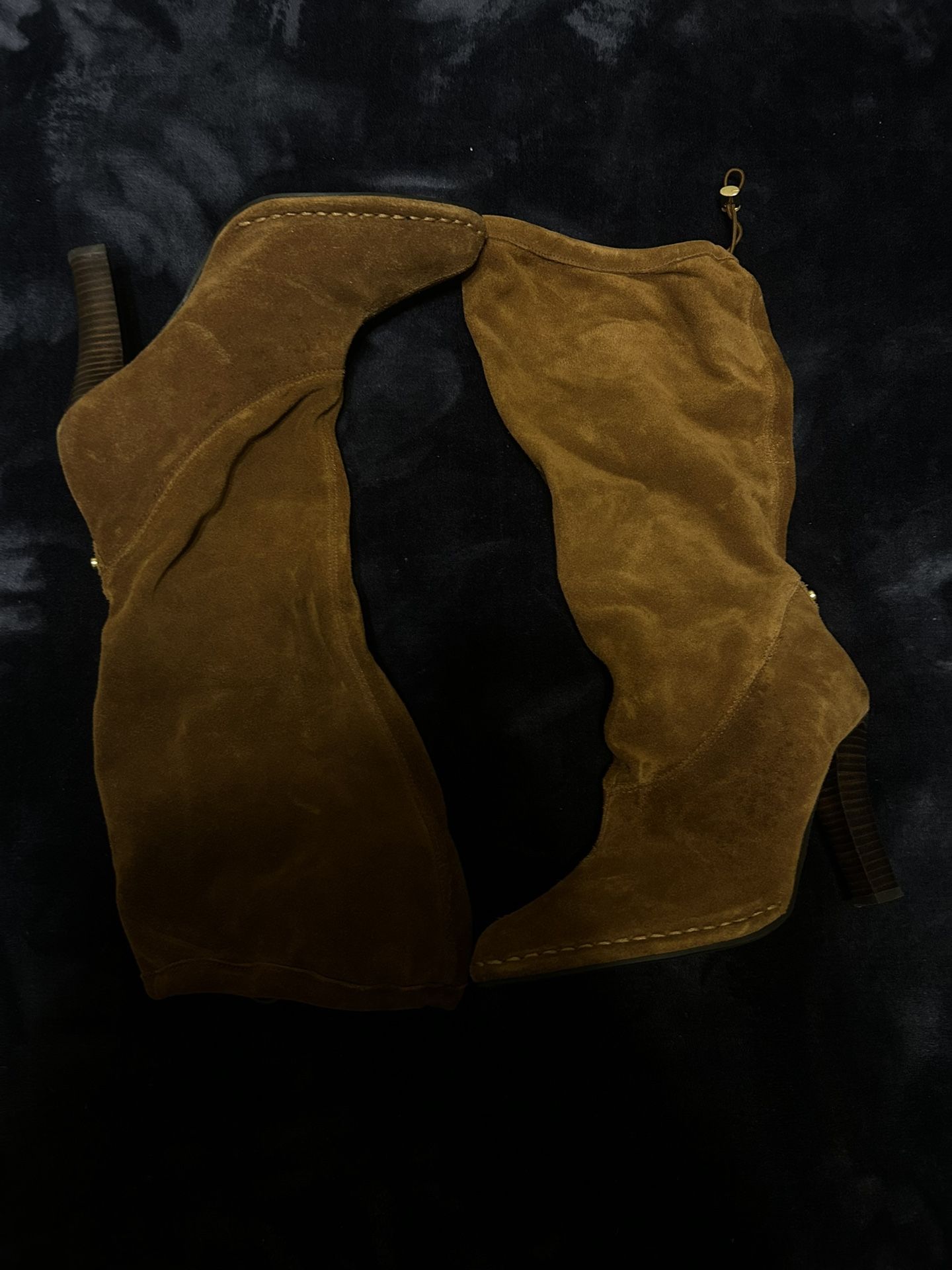 NWT Journee Collection Sarie Faux Suede Slouchy Wide Calf Stiletto Boots # women boots #women #boots