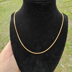 18kt Gold Franco chain