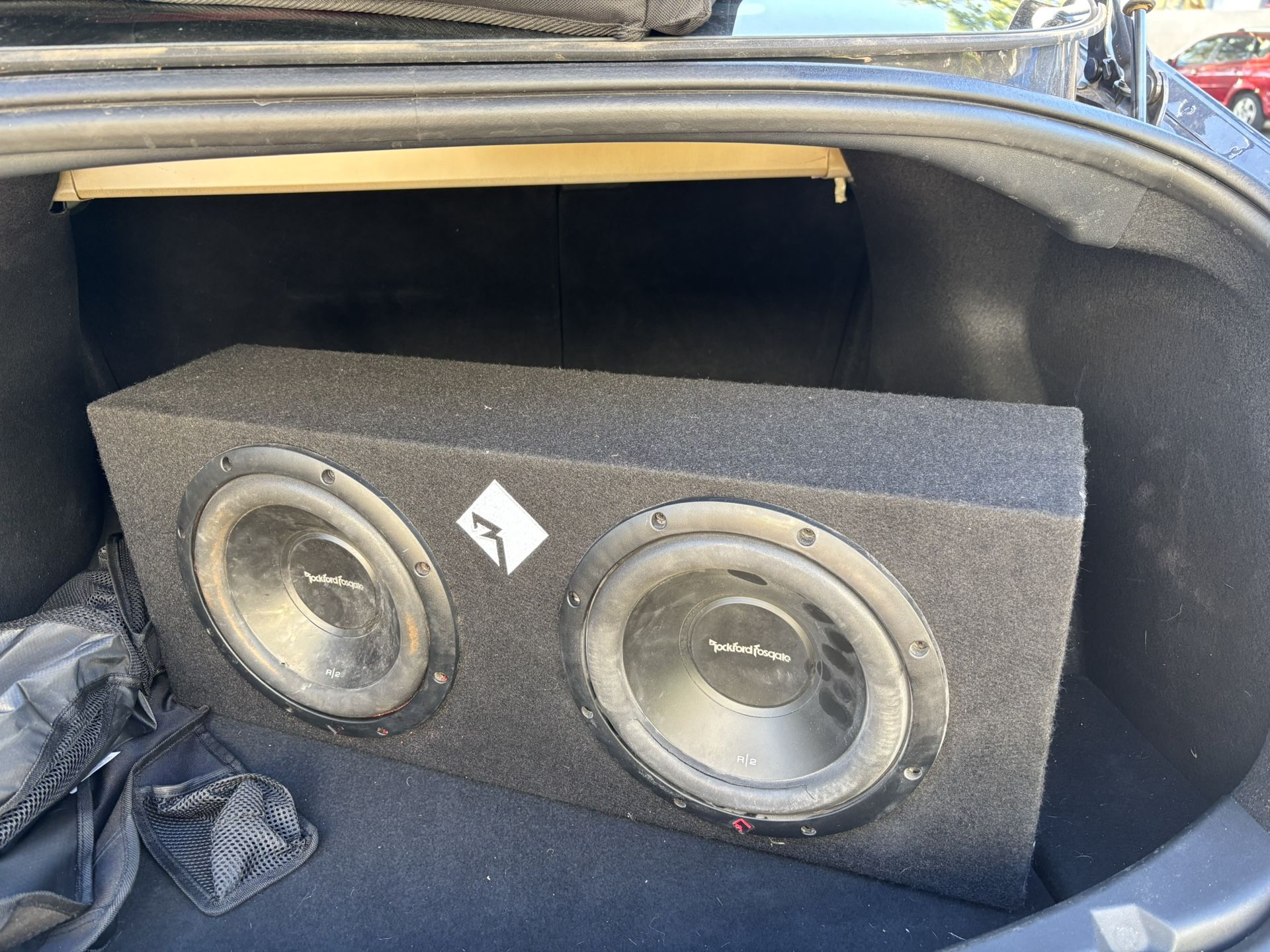 Two Subs Rockford Fosgate Speakers (10”)