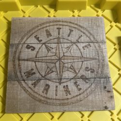 Seattle Mariners Handmade Wood Sign 9x9