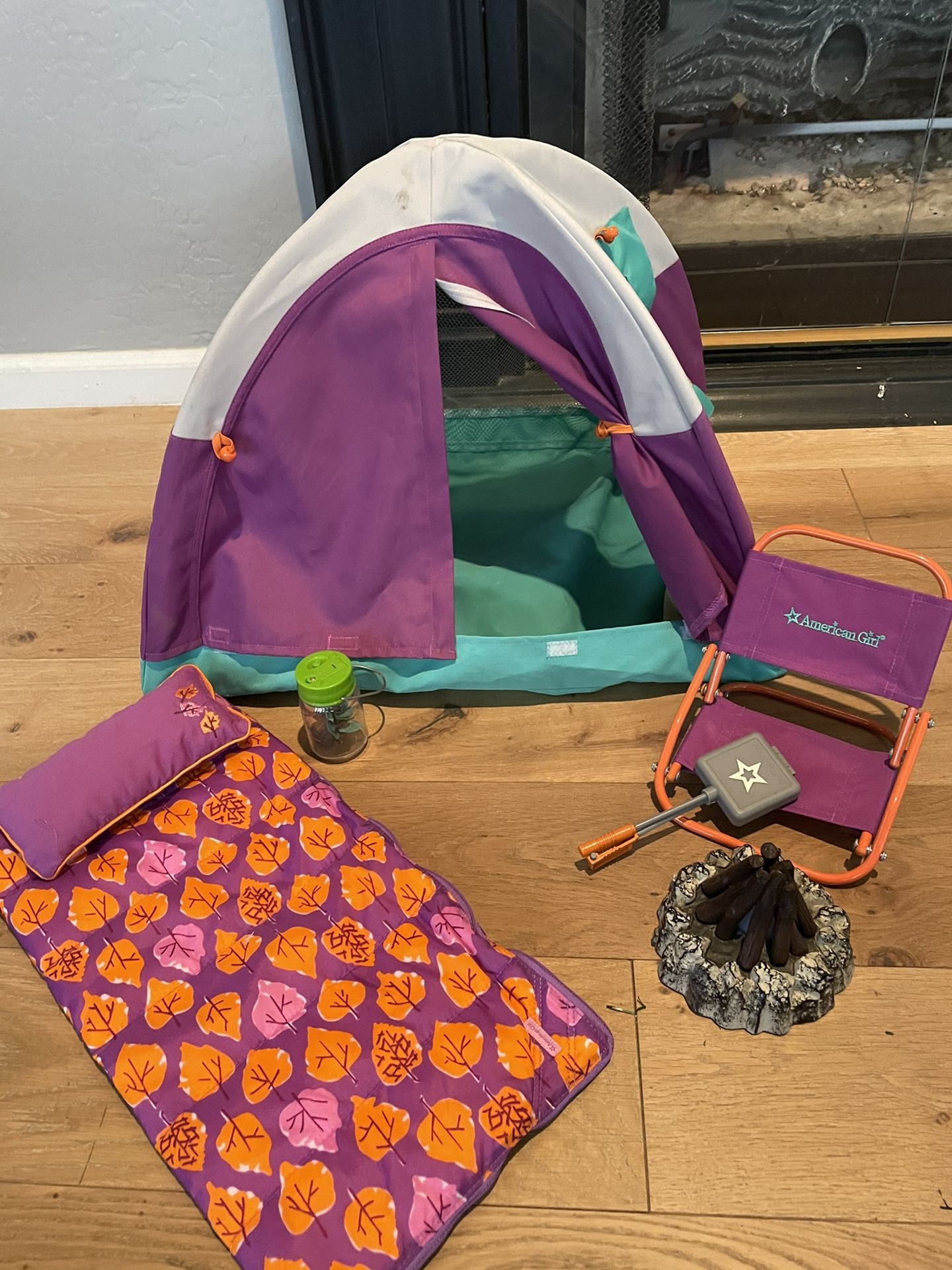 American Girl Doll Tent And Sleeping Bag 