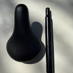 Brand New Black Bike Seat and Seatpost