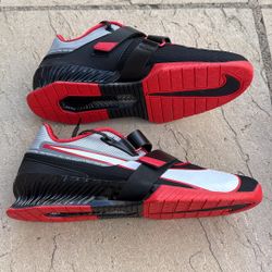 New Nike Romaleos 4 Weight Lifting Training Shoes Black Red White Men’s 15