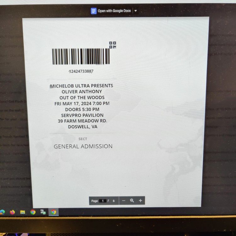 Oliver Anthony Tickets