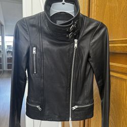 Black AllSaints Leather Jacket 