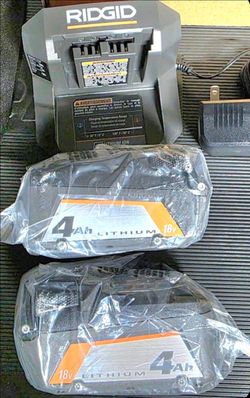 Ridgid Batteries with Charger