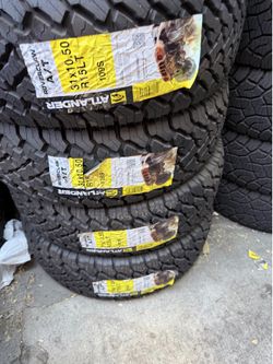 31x10.50r15lt Atlander  #4 New Tires Mount & Balance // Set De 4 Llantas Nuevas Instaladas Y Balanceadas
