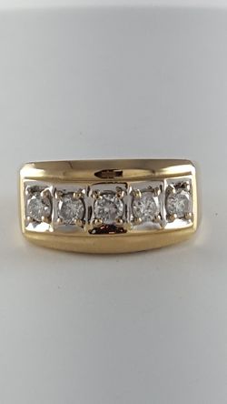 14k MEN'S DIAMOND RING
