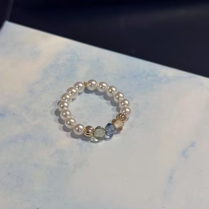 French color Czech regular round highlight pearl
