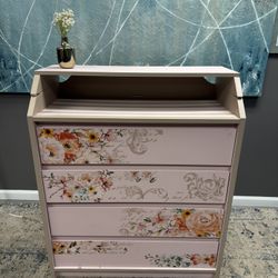 Fliptop Floral Wooden Dresser