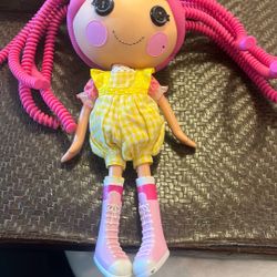 LALALOOPSY FULL SIZE DOLL JEWEL SPARKLES PINK SILLY HAIR MGA ENTERTAINMENT