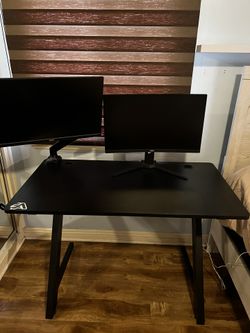 Gaming Venno 45"W Gaming Computer Desk, Black