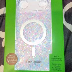 kate spade Iridescent Pink Glitter MagSafe iPhone Case