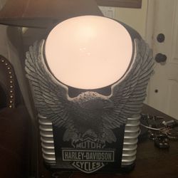 Harley Davidson Radio Alarm Clock Light COLLECTIBLE RARE MAN CAVE