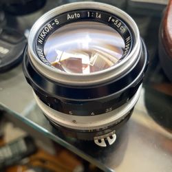 Rare 58mm / 5.8cm F1.4 Nikon Nikkor-C Lens