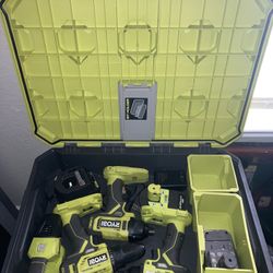 Ryobi Link Case w/7 Pc Set. New! Never Used