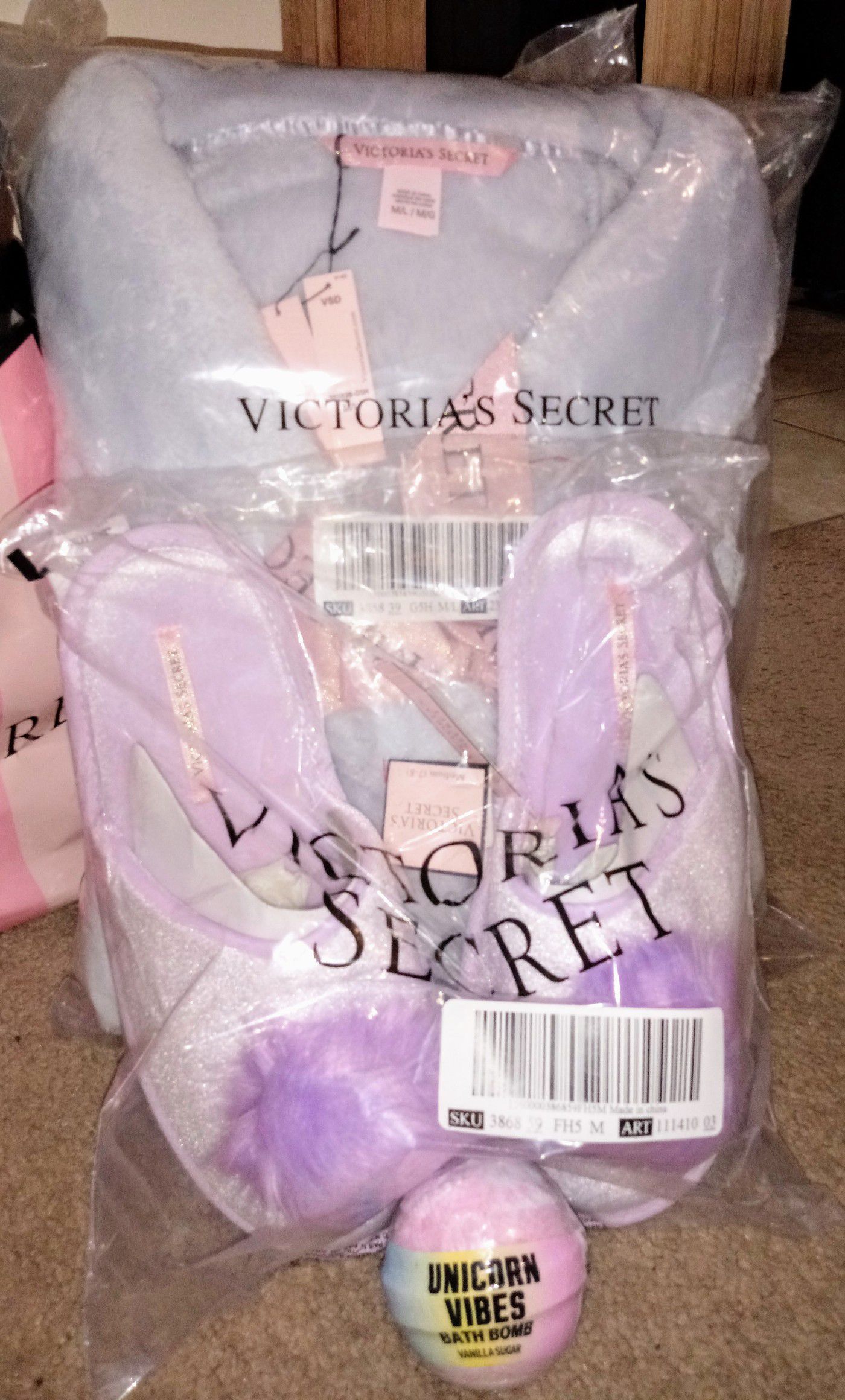 Pom pom slippers Victoria's Secret