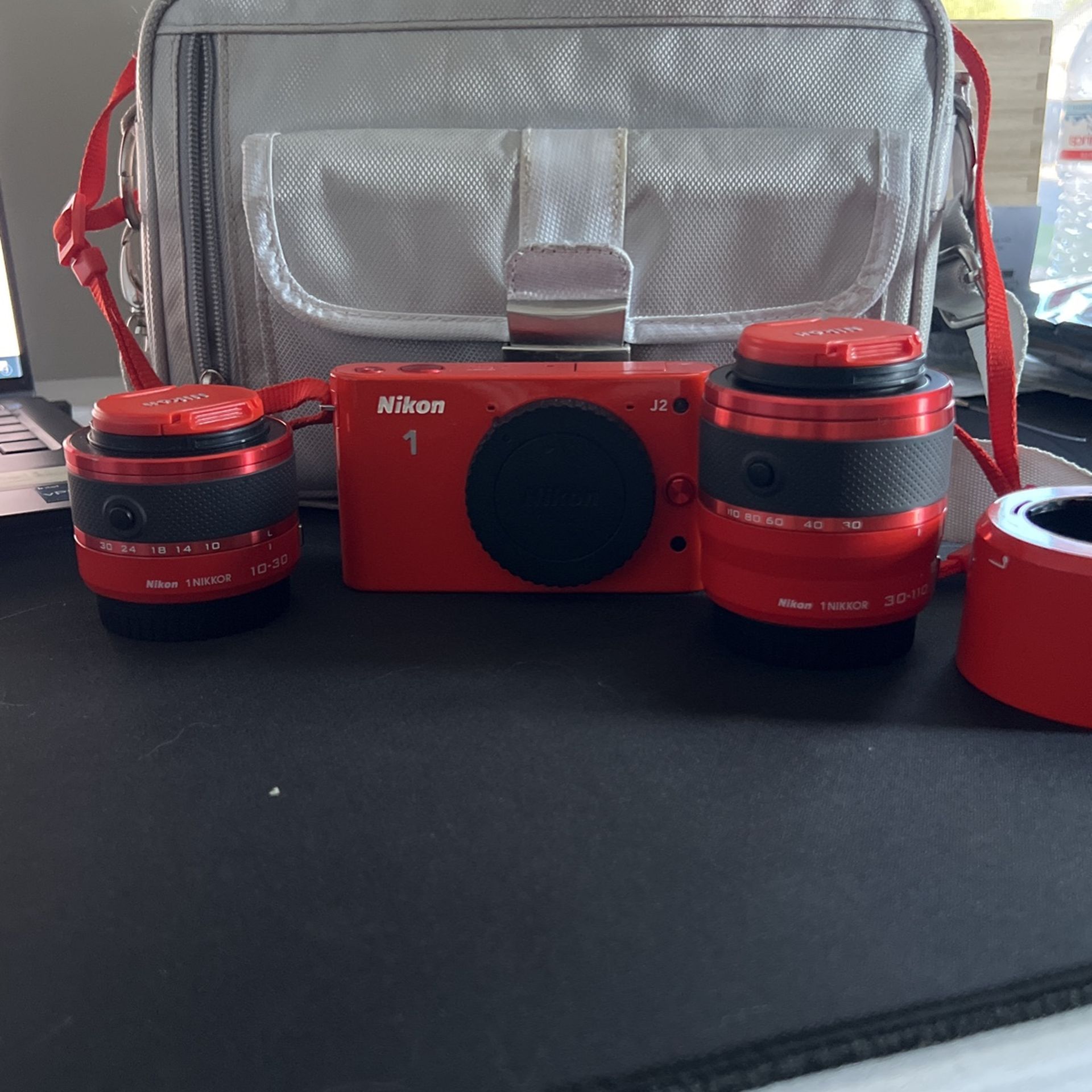 Nikon 1 J2 10.1 MP HD Digital Camera with 10-30mm VR Lens (Orange)