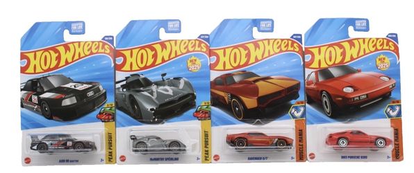 Hot Wheels Car Lot 4 Audi 90 , McMurtry Spéirling, Ravenger , 1983 Porsche