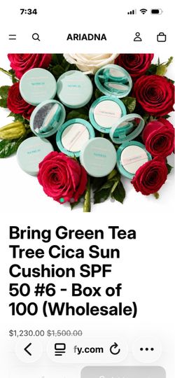 Bring Green Tea Tree Cica Sun Cushion SPF 50
