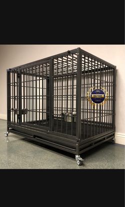 Dog pet cage kennel size 48” XL with grid and tray new in box 📦