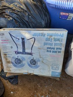 Dual Head Tank Top Propane Heater 30,000 BTU