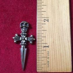 Skull Dagger Charm