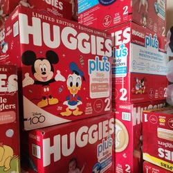 Huggies 2 , 174 Count. $30 Each Box. PRICE IS FIRM. 