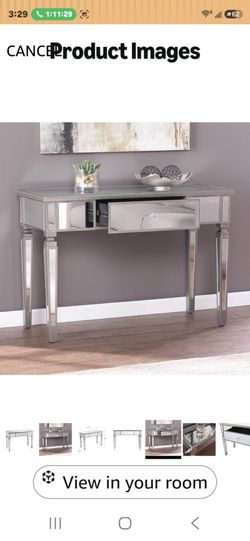 Mirrored desk