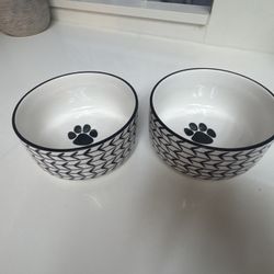 Dog Bowls Set Of 2 