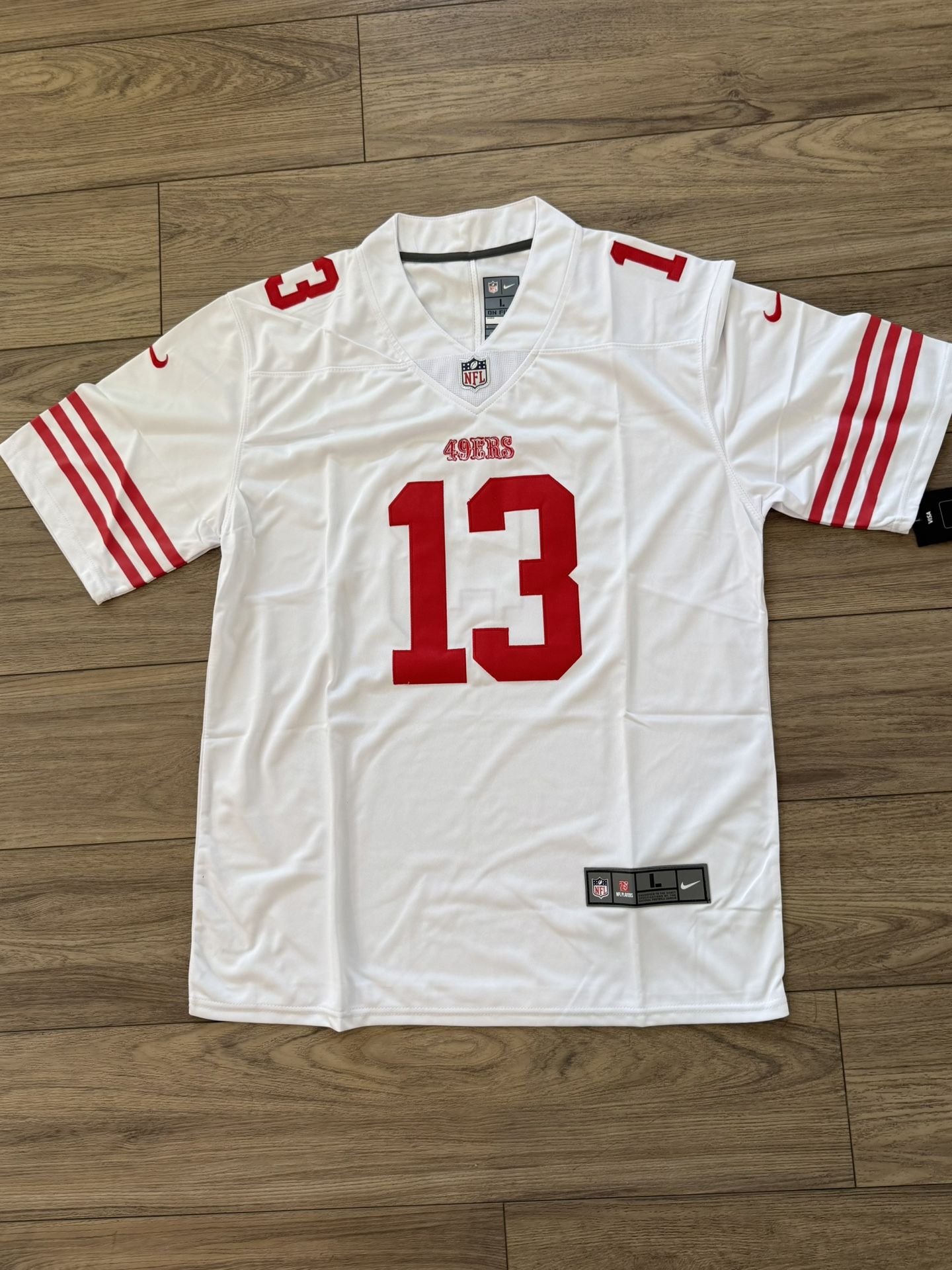 Men’s San Francisco 49ers 13 Brock Purdy Stitched White Jersey, S To 6xl