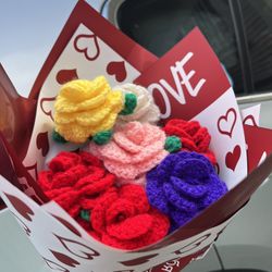 Crotchet Rose Bouquet