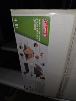 Brand new COLEMAN 4-5 PERSON TENT IN BOX SEALED