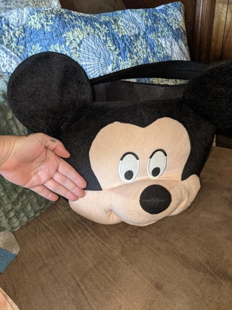 Large Vintage Disney Mickey Trick Or Treat Or Anything Carrier