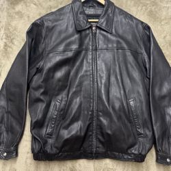 XL Men’s 100% Leather jacket Belks 