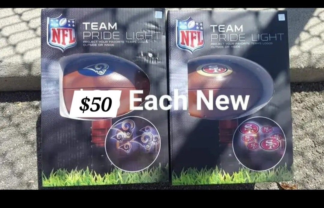 49ERS And Rams Pride Projector Lights NEW