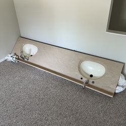 Bathroom Double Sink Countertop