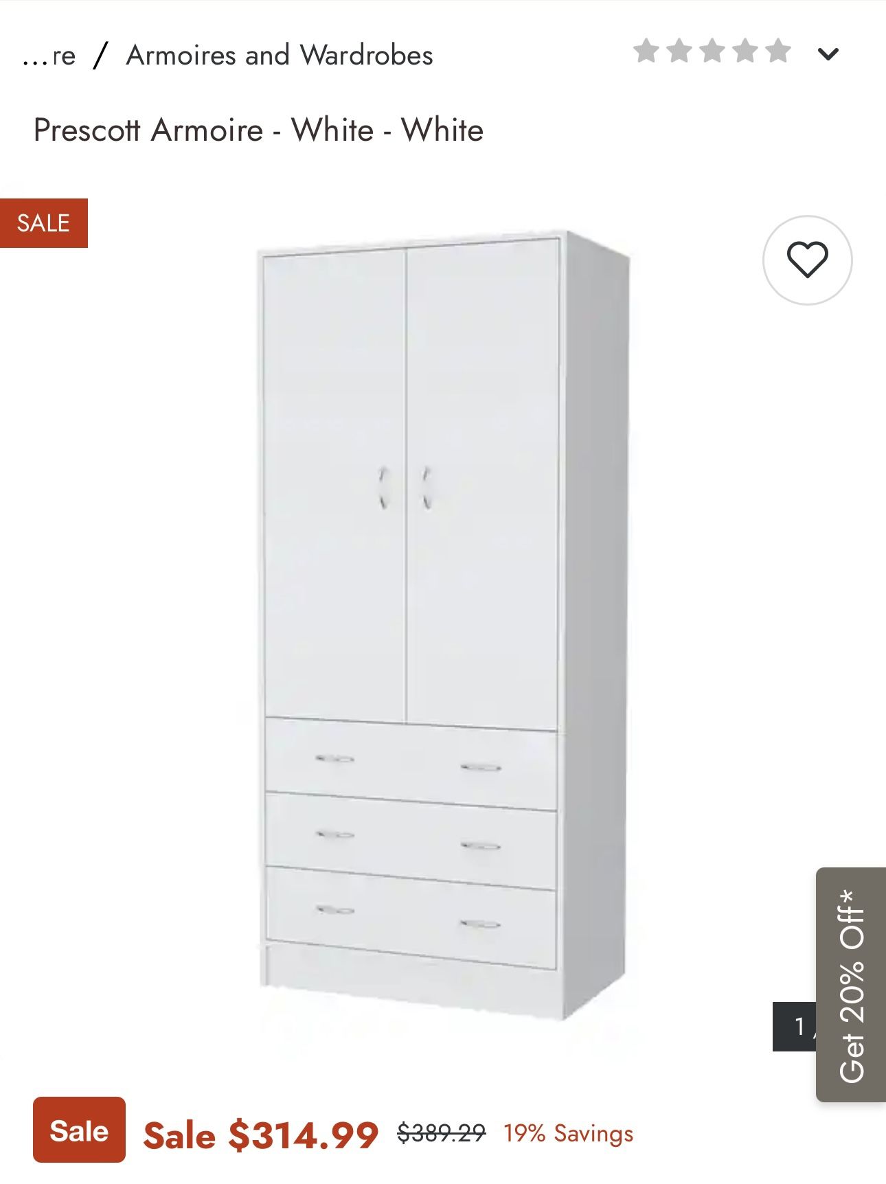 Closet System With 3 Drawers