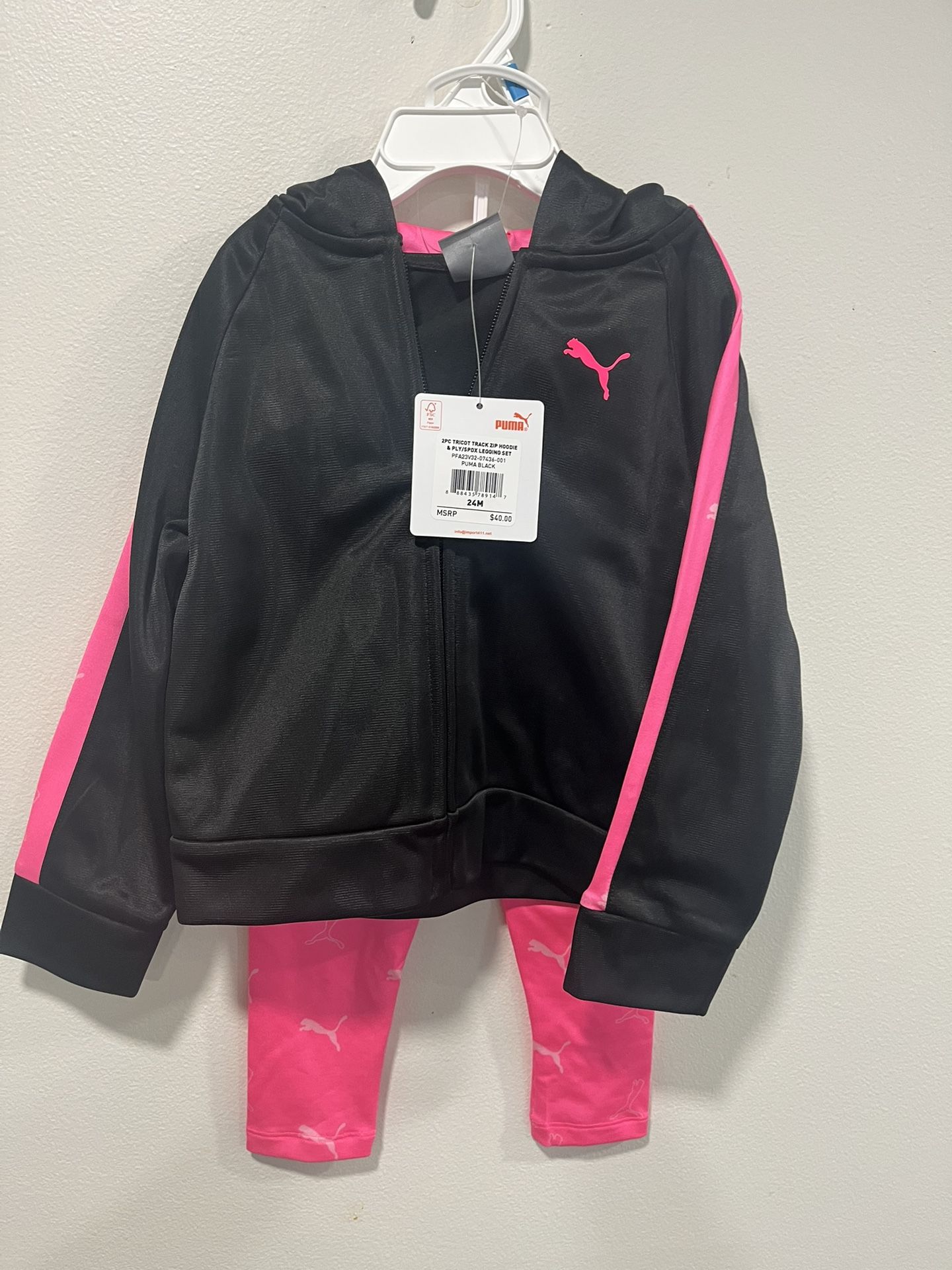 PUMA 2T Girls Track Suit Set | NEW WITH TAG