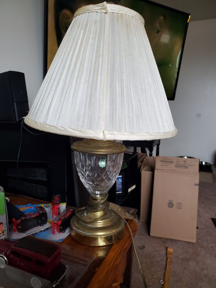 Vintage Waterford crystal lamp good condition needs polishing