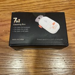 SIN SHINE 7-in-1 Electronics Cleaner Kit - Laptop Cleaner Set with Keyboard Brush - Cleaner Box for PC Monitor, TV, Phone, Computer (BBH01-White)